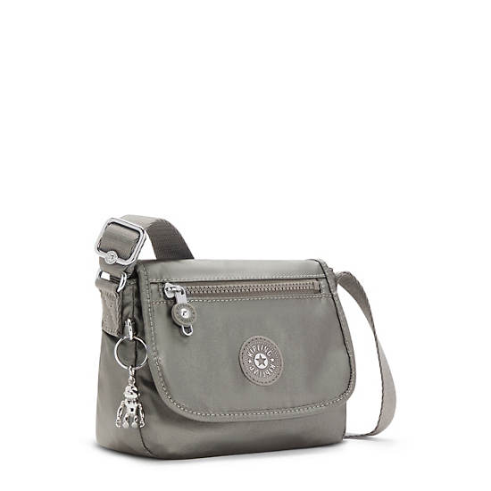 Kipling Sabian Metallic Crossbody Mini Táska Szürke | HU 1347EB